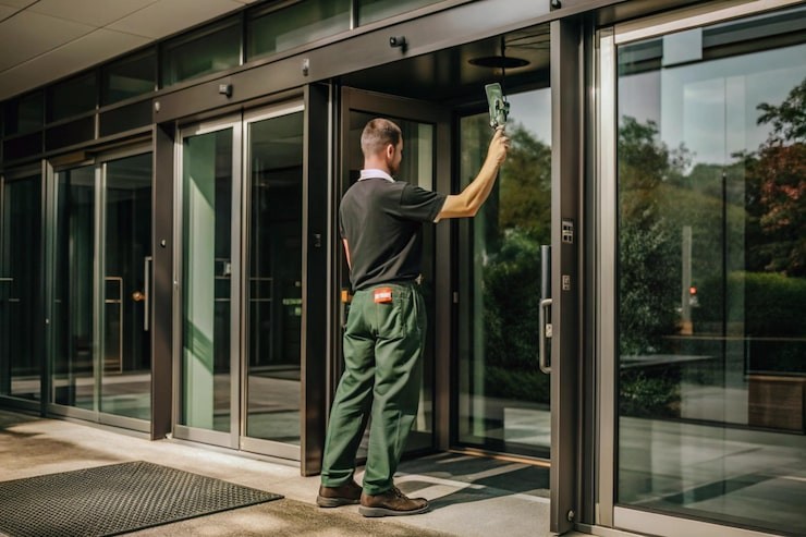 automatic sliding door installation in Woodbridge
